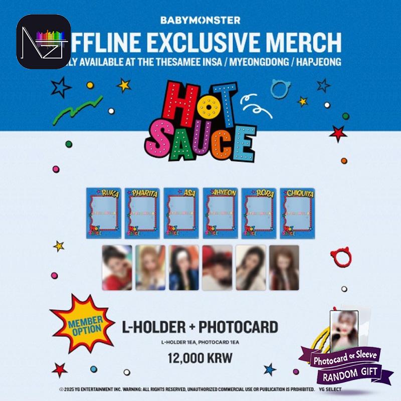 

[ПРЕДЗАКАЗ] BABYMONSTER - HOT SAUCE МИНИ L-холдер+Фотокарточка RUKA