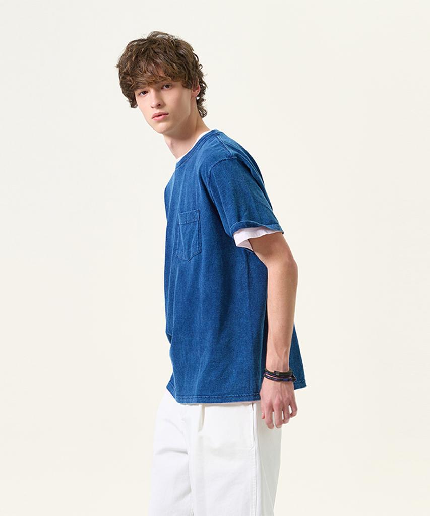 Guson Indigo-Dyed Short-Sleeve T-Shirt Collection