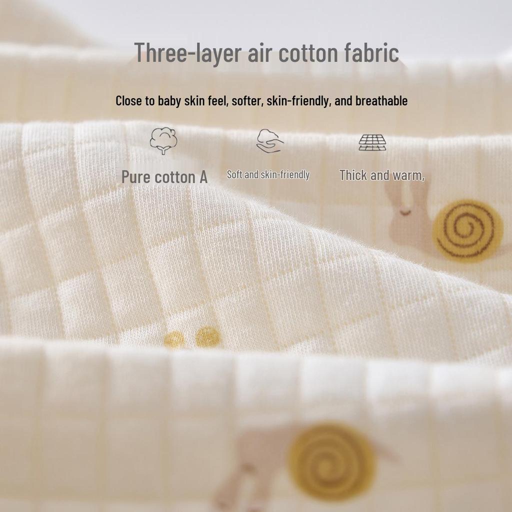 Quilted Baby Jumpsuit: Warm Winter Romper & Thicken Air Cotton Pajamas