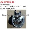Toyota 2009 Prado Front Fog Light Assembly (Left: 81220-12230L, Right: 81210-12230R)