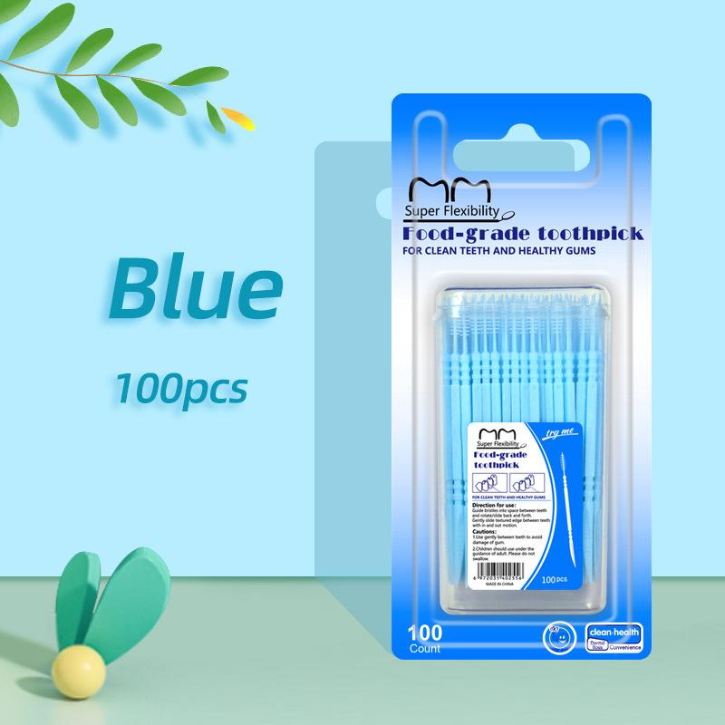 Fishbone-shaped 100-piece Boxed Double-ended Toothpicks