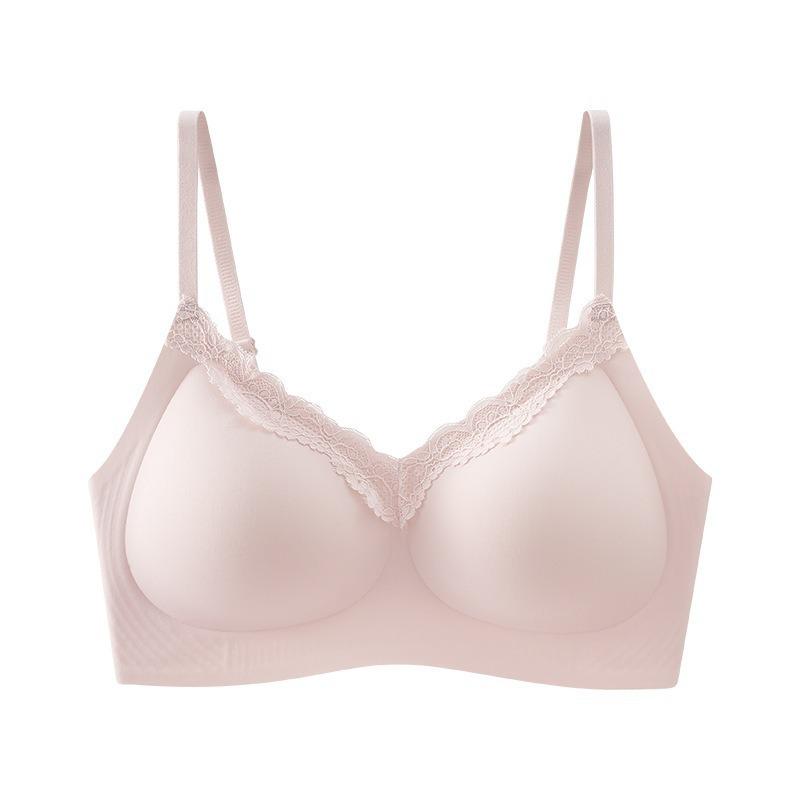 Soft, Skin-Friendly Seamless Bra: Side Support & Enhanced Gathering for Women, No Underwire, High Elasticity