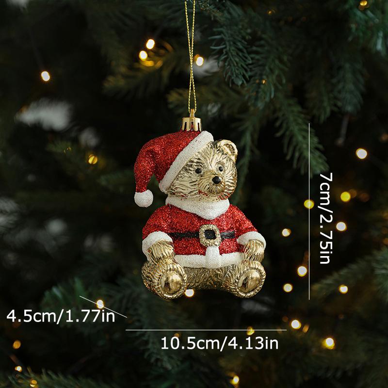 

Рождество 2025 Поделки Атмосферный Декор Бант Венок Шикарный Мультяшный Кот Медведь Праздничные Украшения 4 Стиля