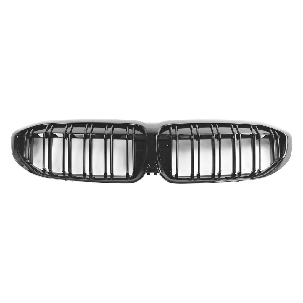 Black Dual Slat Kidney Grille Grill 51138072085 Fit BMW 3 Series G20 2019-2022