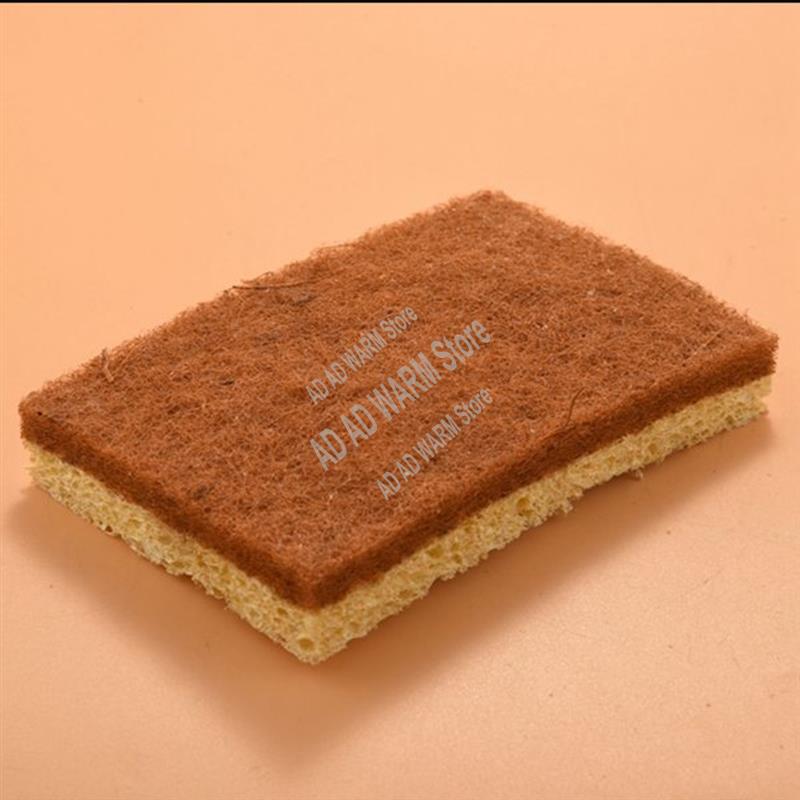 

AD23-32 шт Натуральная кокосовая щетка для сковороды Пальмовое волокно Экологичная губка для мытья кухонной посуды