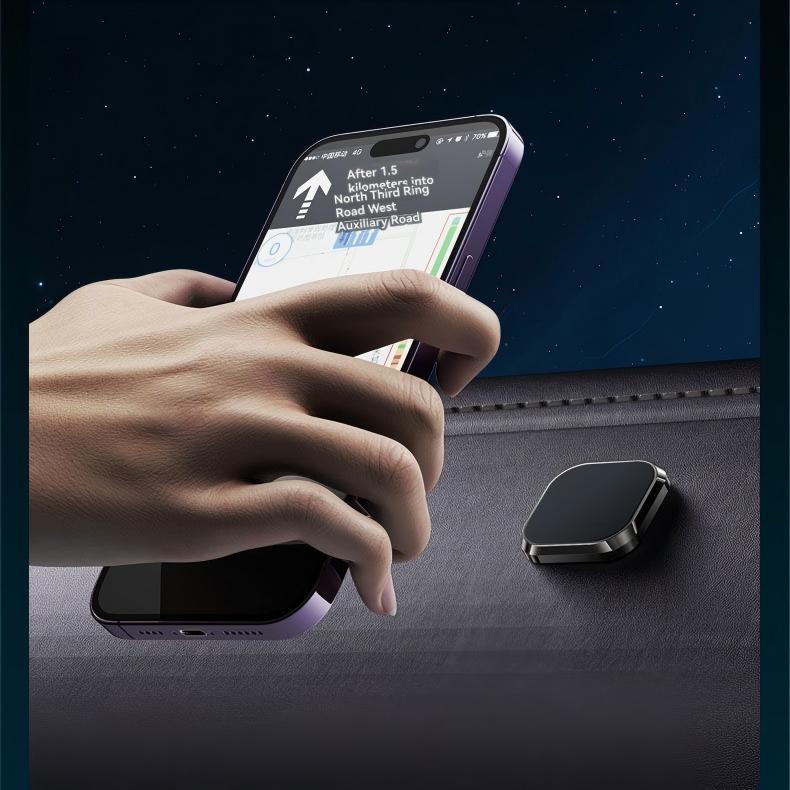 Universal Magnetic Phone Holder: Invisible, Anti-slip, Adjustable Metal Stand