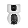5G Dual-Lens Panoramic WiFi Surveillance Camera with Rotating HD Monitor