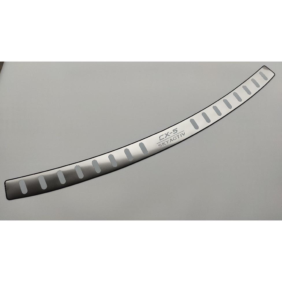 For Mazda CX5 2023 Car Accessories Trunk Trim Stainless Steel Door Sill Scuff Plate Sticker Rear Bumper Protector 2017