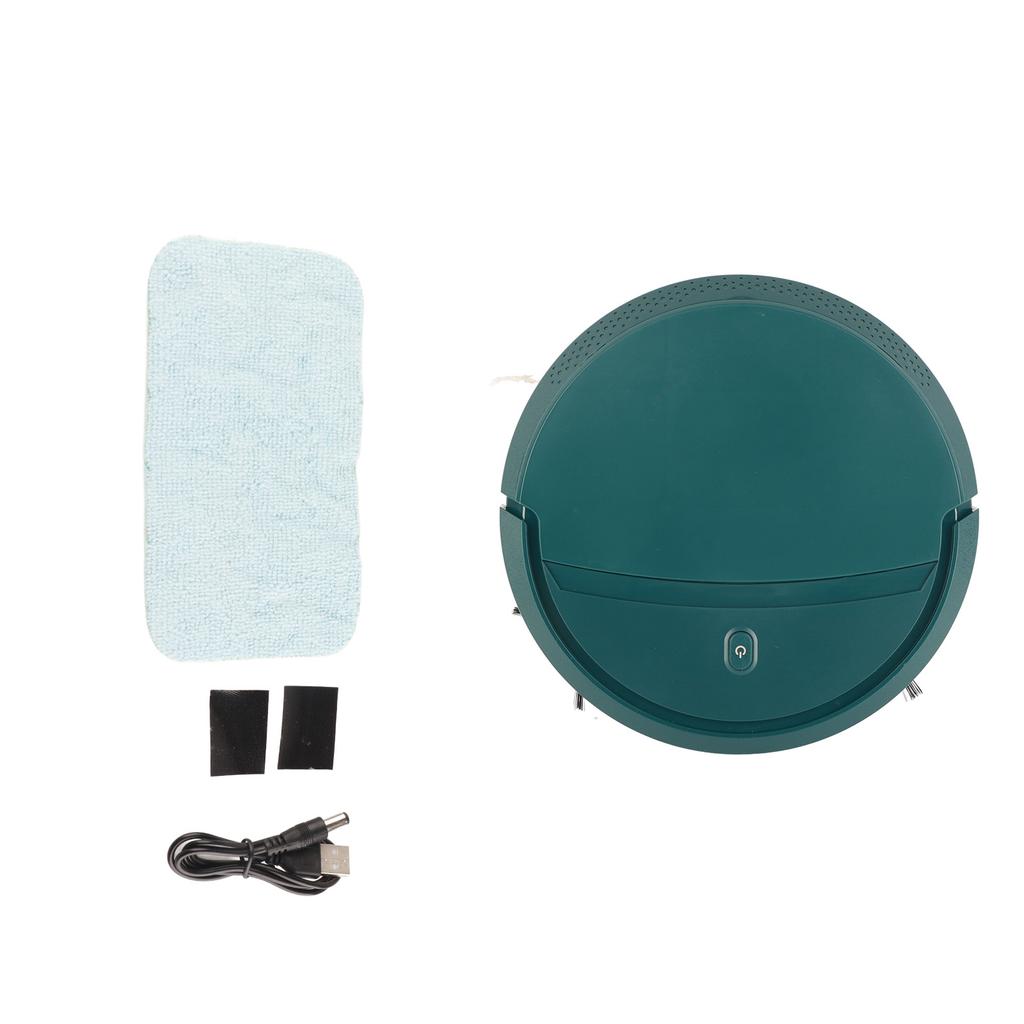 3 In 1 Smart Sweeper Automatic Small Timing Vacuum Cleaner USB Charging for Home UseGreen