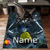Custom Coraline Mat Personalized Name, Polyester Washable Indoor Entryway Rug, Gift for Christmas, Easter, Thanksgiving Day