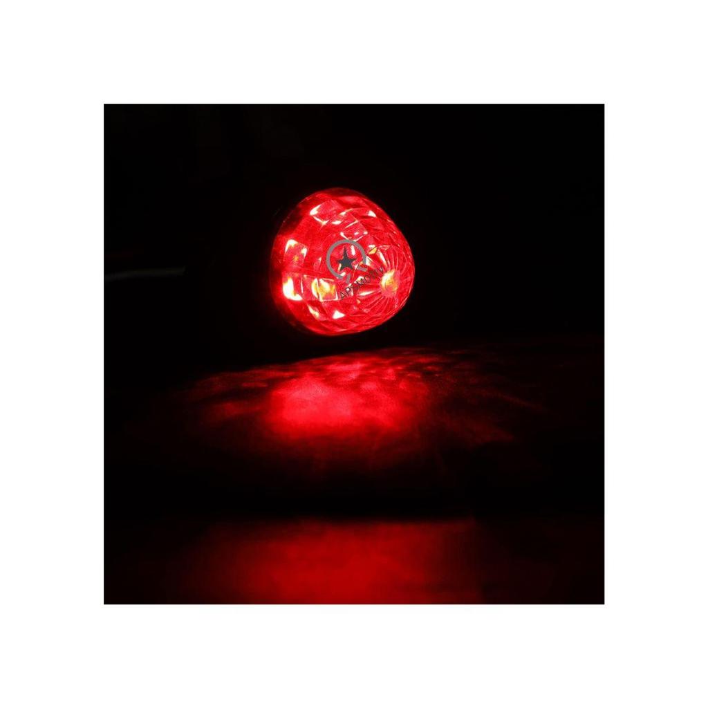 6-Pack LED Side Marker Light, 12V Waterproof trailer lights Red LED Truck Trailer Tail Lights for Truck RV Camper Van semi trucks Boat