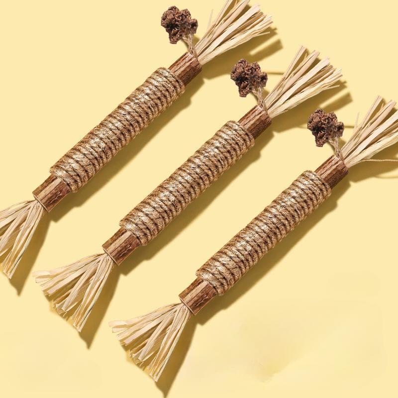 Mutian Polygonum Teething Stick Cat Toys Self-Help Relief Teasing Stick Bite-Resistant Catnip Balls Cat Supplies Cat Breeder's Artifacts