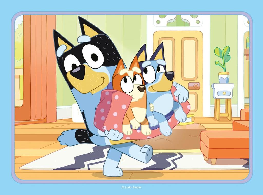 Ravensburger Bluey - 4 in Box (12, 16, 20, 24 Pieces) Jigsaw Puzzles for Kids Age 3 Years Up