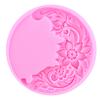 Round Flower Scroll Relief Frame Silicone Fondant Molds Cake Decoration Cupcake Topper Chocolate