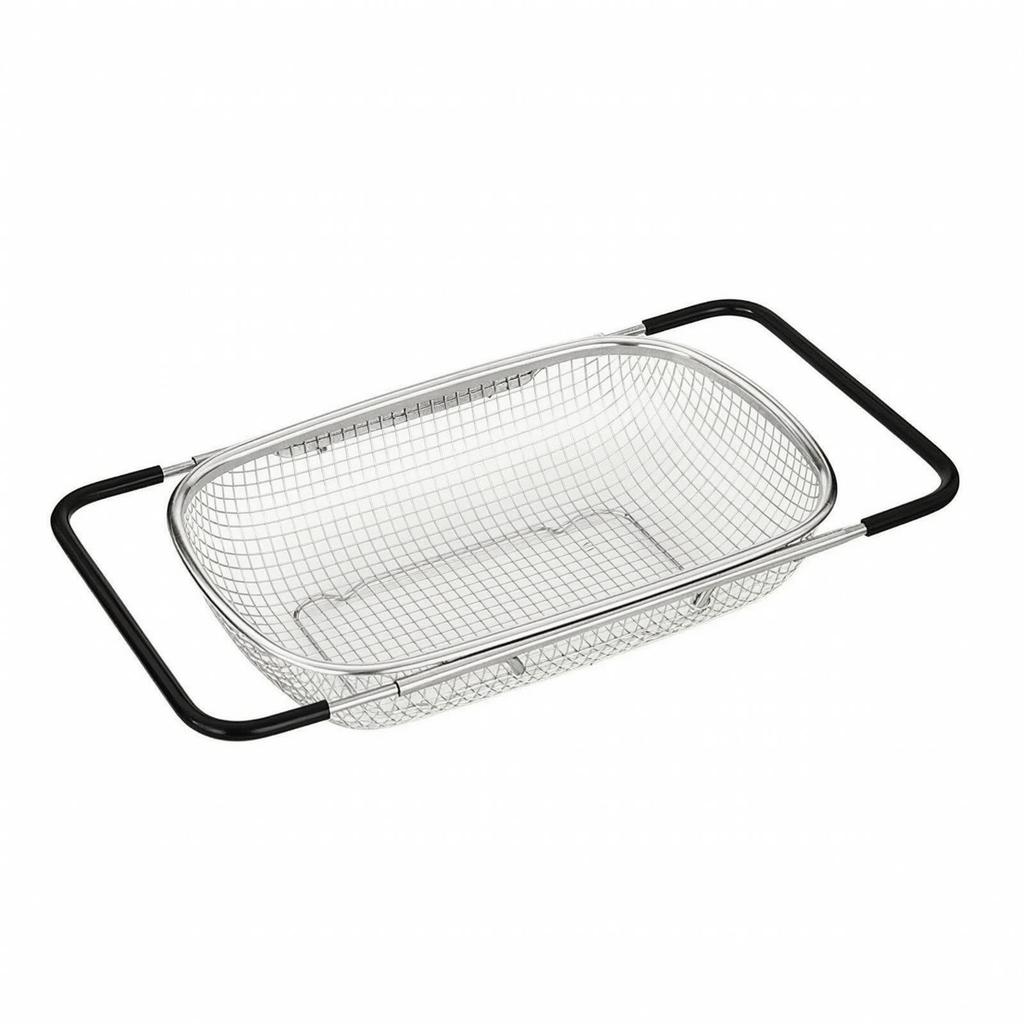 Colander Retractable Sink Draining Basket Adjustable for Kitchen Prep