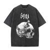 Neck Round Short Y2k Sleeved Tshirt Men New Top Tees Mens T-Shirt Washed Vintage Metal Rock Band Gojira The Flesh Alive 763