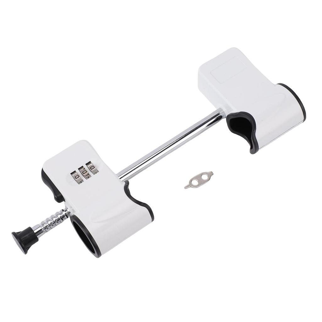 Double Door Code Lock 3 Digit Password Retractable Rod Alloy Steel French Door Lockout Device for Home