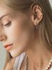 Occhi Di Lupo Acra Wave Hoop Earring(Silver)