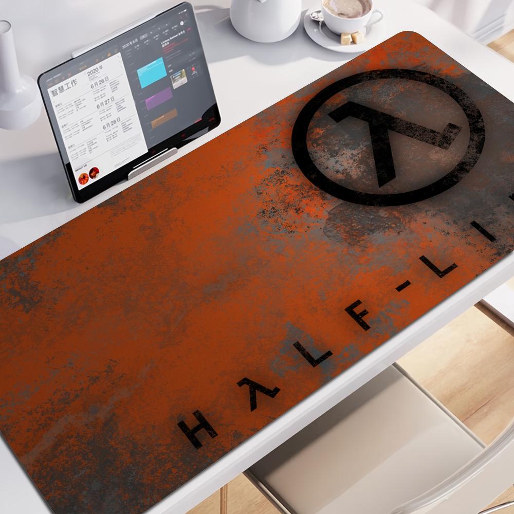 Коврик для мыши Half Life Игровой Коврик для стола Настольная игра Офисная работа Коврик для мыши XXL Нескользящий Аксессуары для стола ноутбука Игровой ковер Настольный коврик