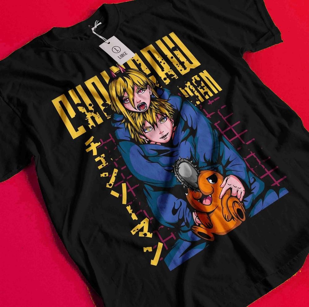 

Chainsaw Man Power Tshirt Aki T-Shirt Makima Asa Anime Denji Shirt All Size Tee BB285 L