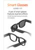 KI-Smartbrille V3: Bluetooth-Anrufe, Sprachassistent, Blaulichtfilter & Sonnenbrillen