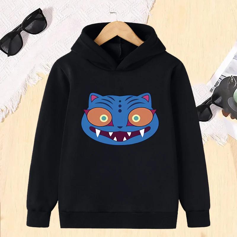 Αστείο Κοστούμι Τίγρης Παιδικό Φούτερ Φθινόπωρο Χειμώνας Αγόρια Κορίτσια Μόδα Kawaii Casual Φλις Παιδικό Πουλόβερ Φούτερ Unisex