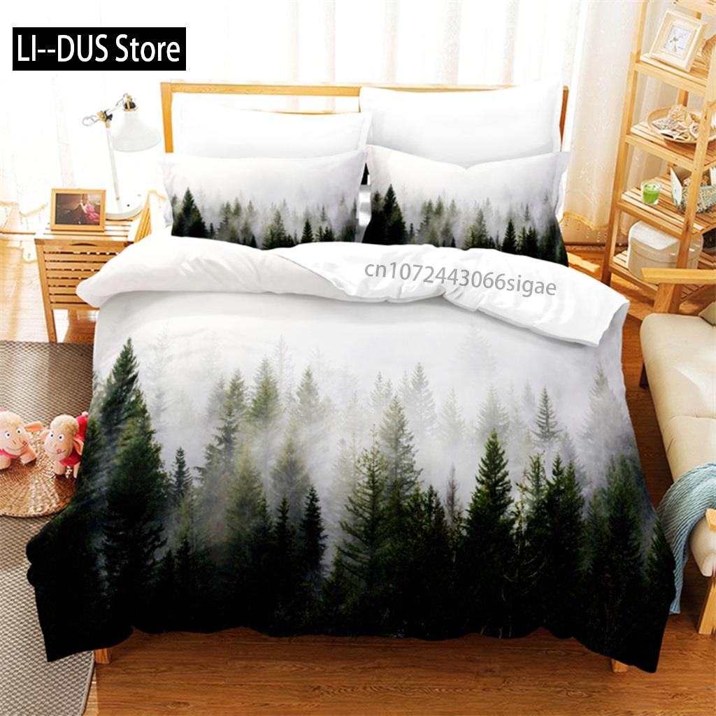 Flowers And Forests Bedding Set Duvet Cover Set 3d Bedding Digital Printing Queen Size Bedding Set Fashion Design