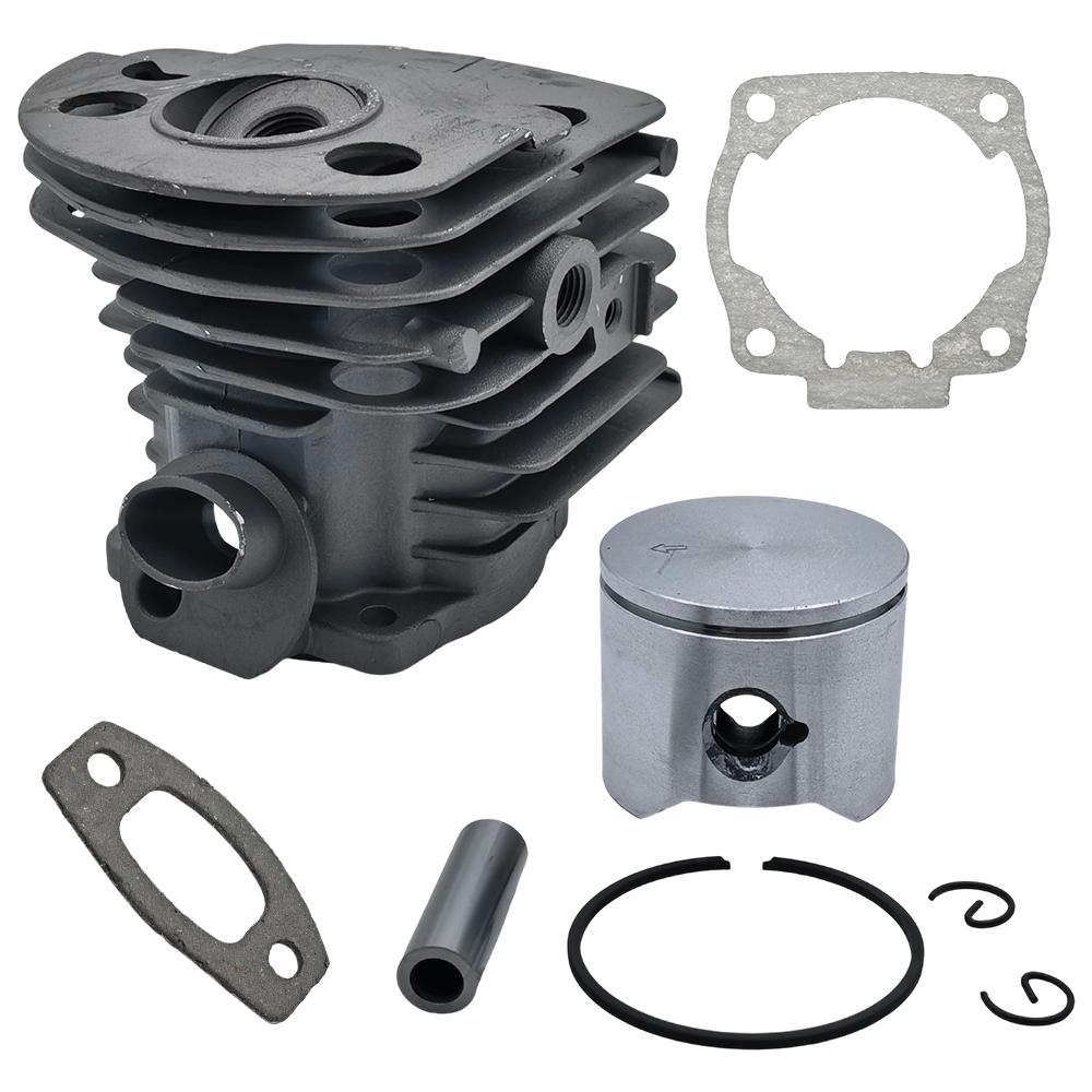 45mm Nikasil Plated Cylinder Piston Gasket Kit For Partner Formula 500 Chainsaw Replacement Spare Parts