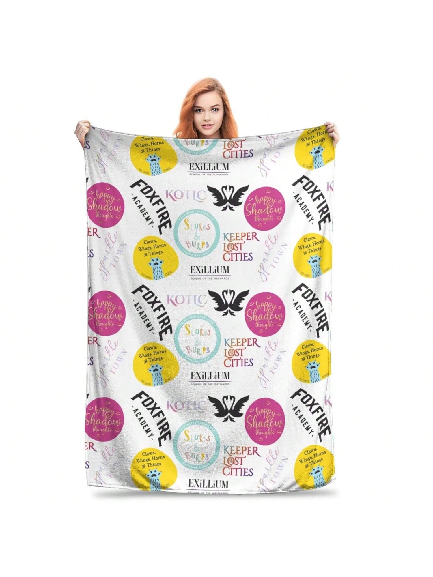 

Keeper Of The Lost Cities Blanket Soft Warm Flannel Throw Blanket Bedding For Bed Living Room Picnic Travel Home Couch 75X95CM сірий колір