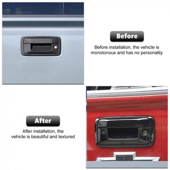 Tailgate Handle Rear Liftgate Latch Decor Cover Trim For Silverado/Colorado 14+