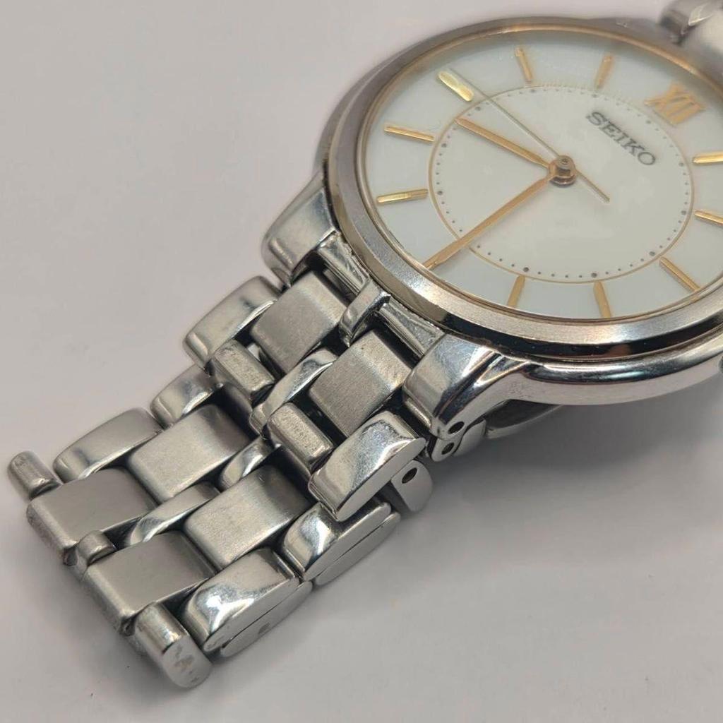 Used SEIKO Men's Watch Quartz Silver Color