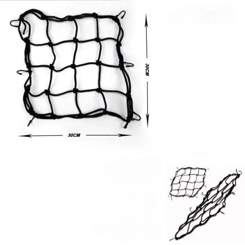 Motorcycle Luggage Net Bike 6 Hooks Hold Down Fuel Tank Luggage Mesh Web Styling High Quality Moto Adjustable Cargo Net