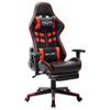 Day and Night - Day and Night Black and Red Synthetic Leather Gaming Chair with Footrest