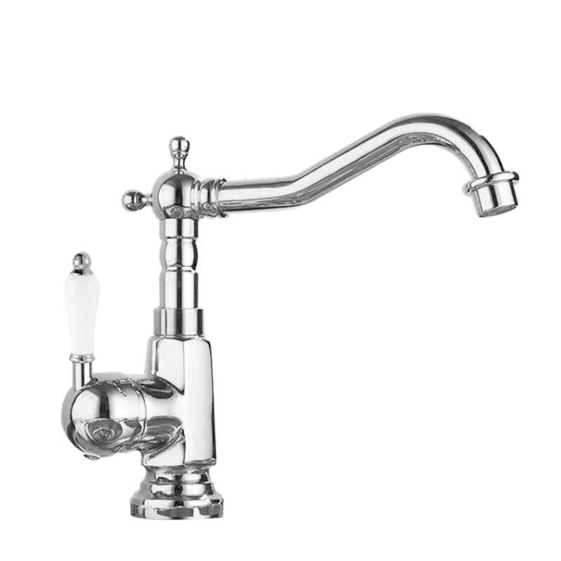 Baterie chiuvetă crom mixere cald și rece baterii chiuvetă antică Bateria chiuvetei rotativă 360