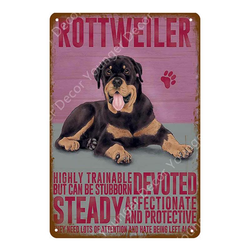 Animal Dog Cat Vintage Metal Poster Home Decor Retro Tin Sign For Pub Bar Club Decorative Plate Poodle Wall Plaque