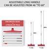 Push Broom Stiff Cleaning Brush With Adjustable Handle Deck Scrub Brush Cleaning Bathroom Shower Tile Floor Driveway Garage