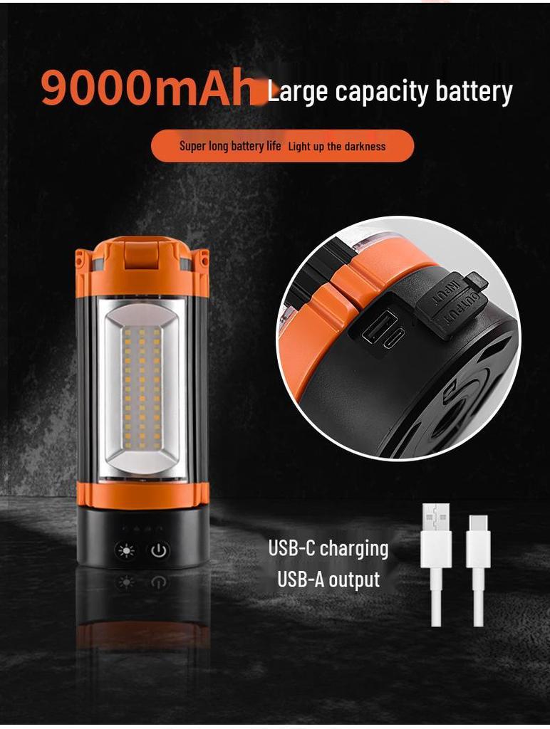 Rechargeable Outdoor Folding Camping Lantern and Work Light