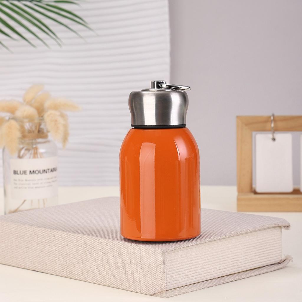 Neuer hochwertiger Mini Chubby Big Belly Cup 304 Edelstahl Vakuum Thermosbecher Tragbarer Tragegriff Begleitbecher