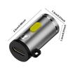 Type-C LED Multifunctional Strong Light Pocket Keychain Flashlight Outdoor Hiking Camping Mini Flashlight Small Torch Light