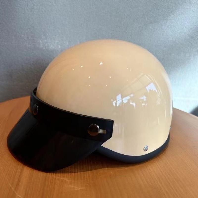 

Certified Lightweight Universal Half Helmet for Electric Vehicles – Stylish, Retro, All-Season Safety Helmet One size (55-62 cm), Unisex, Adjustable