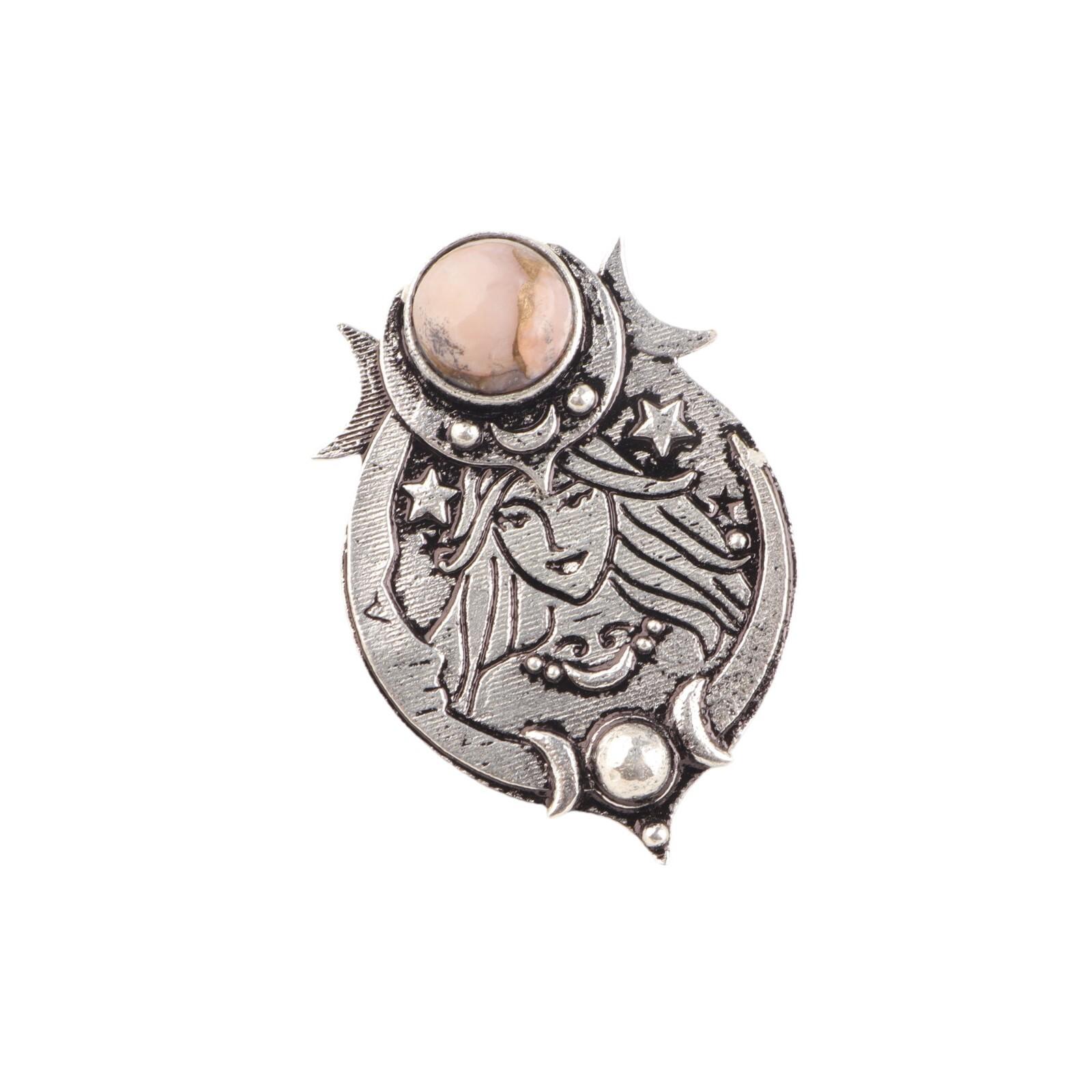 

Natural Pink Copper Turquoise Gemstone 925 Sterling Silver Handmade Pendant CP-22-48