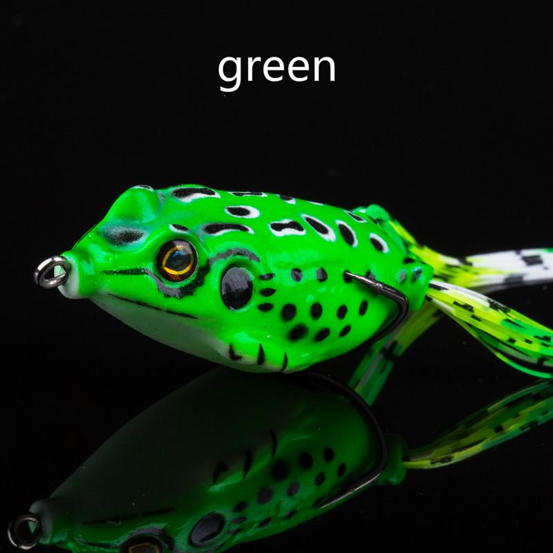 

1 шт. Мягкая лягушка-жаба, приманка для ловли окуня, полое тело, лягушки для ловли сверху, приманки для ловли рыбы, неокрашенная приманка, искусственная приманка зелёный