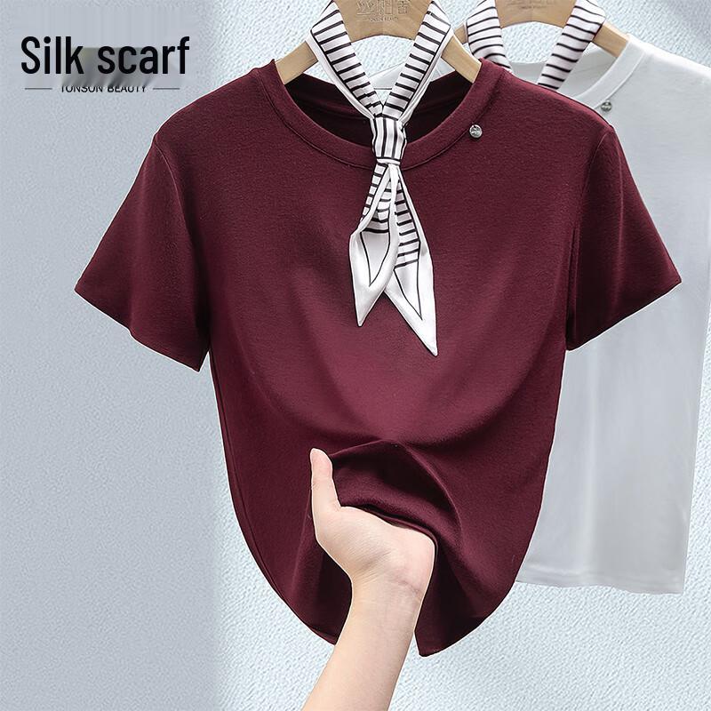 

Женская приталенная футболка Sybill She с круглым вырезом и коротким рукавом XL