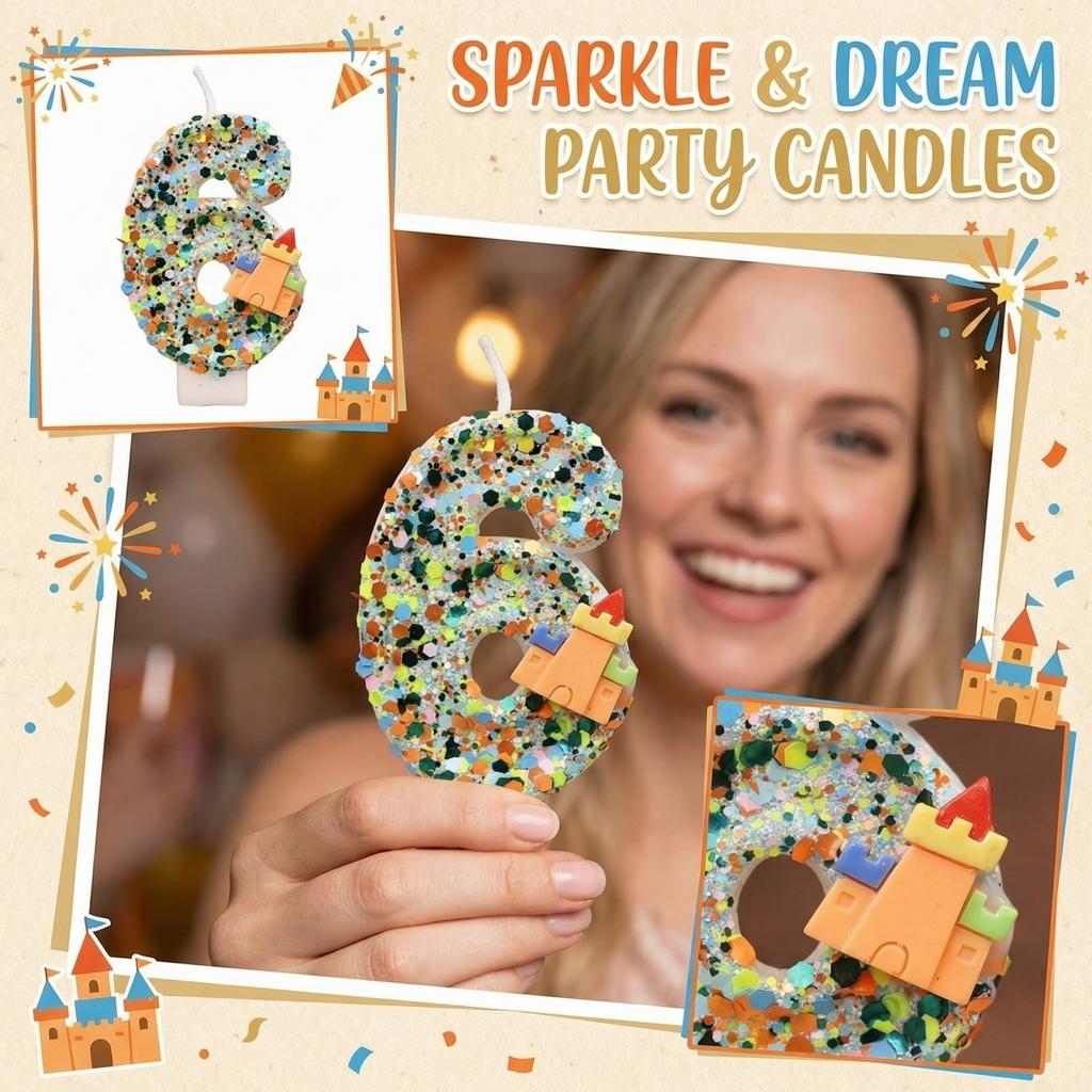 Fashion Cartoon Creative Birthday Candles Party Digital Candles