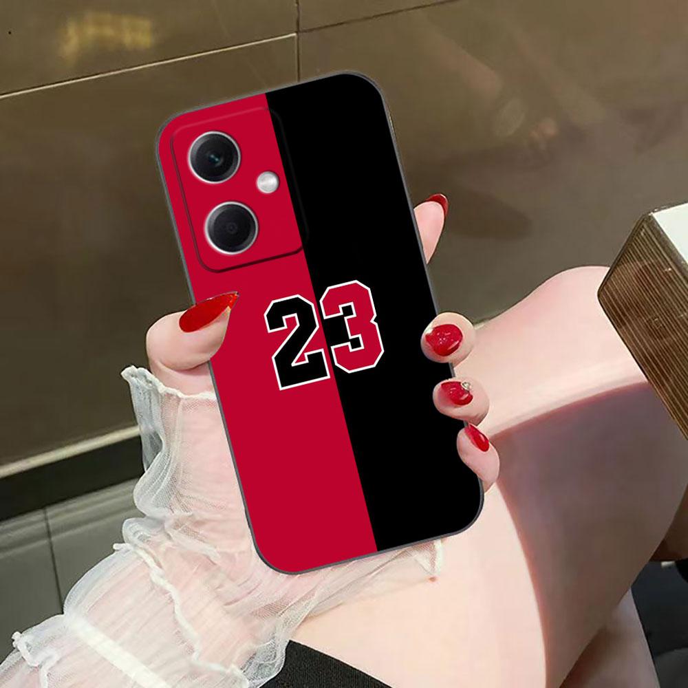 Basketball Number 23 Phone Case For Redmi Note 15 14 13 12 12S 11 11T 11S 10 9T 9 Pro Silicone Case Funda DIY Shell Capa Cover