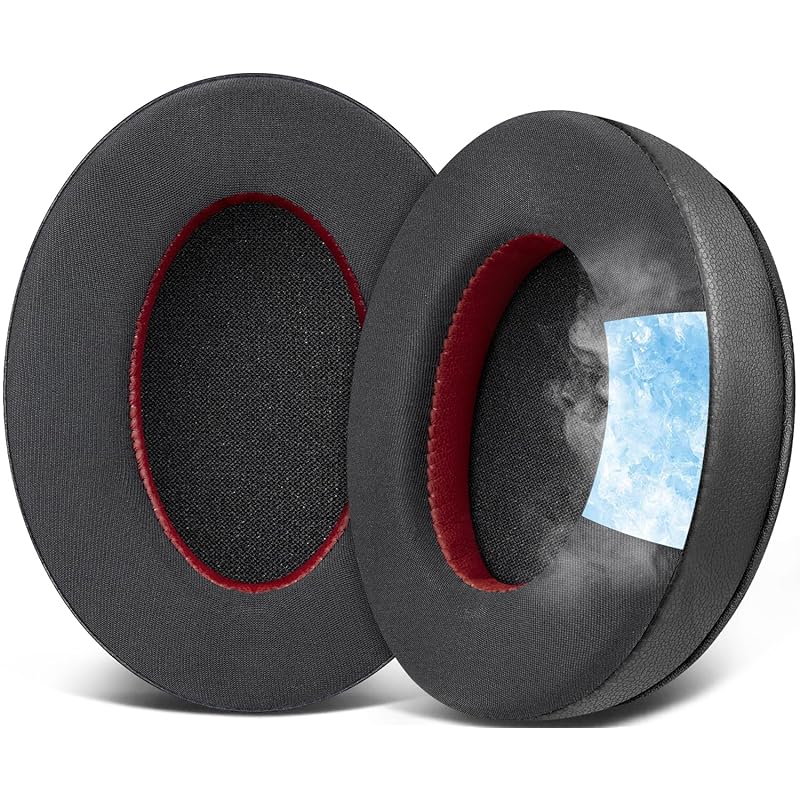 

SOULWIT cooling gel pad ear pads for HyperX Cloud 1/2/3/Pro/Core/Alpha/Alpha S/Alpha Pro/Flight/Flight S/Stinger/Stinger S, CloudX Stinger/Stinger