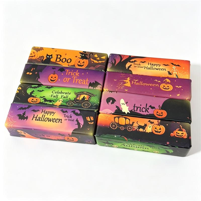 Novelty Scented Halloween Butter Stick Squishy Slow Rebound Squeeze Fidget Toy Pumpkin Ghost Bat Stress Relief Anti Anxiety Toy