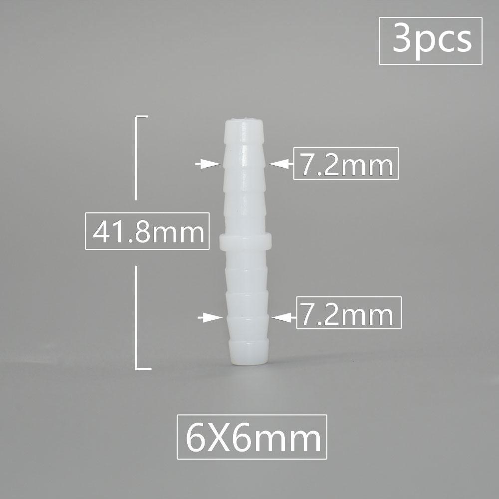 4/6/8/9/10/11/12mm PE Food Grade Direct Reducing Barb Connectors Aquarium Tank Air Pump Adapter Irrigation Hose Joint