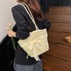 Straw Woven Hollow Out Shoulder Bags Large Capacity Bow Beach Thread Female Bags  Sale 2026 Brand Vacati Commuting Handbag