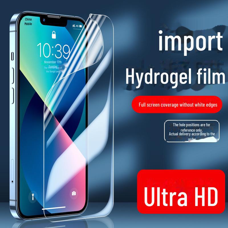 Hydrogel Anti-Peep Blue Light Protective Film for iPhone 11 Pro Max, XR, 12, 13, 14, 7, 8.